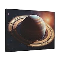 NONHAI Canvas Wall Art for Living Room Bedroom Decorative Painting Art Posters Modern Saturn Ring Planet Print Hanging Artwork Wall Art Aesthetics Decorative Paintings 12x16 Inch