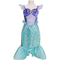 Disney Princess Disney 100 Ariel Dress Costume for Girls, Perfect for Party, Halloween Or Pretend Play Dress Up Child Size 4-6X