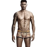 SEOBEAN Mens Low Rise Sexy Visual Arts Boxer Brief Trunks Underwear