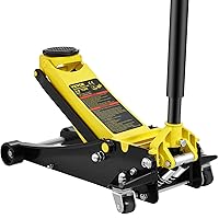 VEVOR 3 Ton Low Profile, Heavy-Duty Steel Racing Floor Jack with Dual Pistons Quick Lift Pump, Lifting Range 3.35