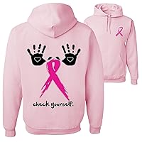 Breast Cancer Awareness Pink Ribbon Unisex Front & Back Hoodie COLLECTION 2