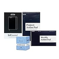 BestSelf The Best Self Bundle - Self Journal, Project Action Pad, Weekly Action Pad, Icebreaker Deck - Organize Your Life and Find Meaning