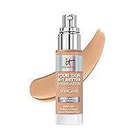 Your Skin But Better Foundation + Skincare - Hydrating Medium Buildable Coverage - Minimizes Pores & Imperfections - Natural Radiant Finish - With Hyaluronic Acid - 1.0 fl oz