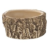 Matsuno Hobby SP-1173 Stylish Pottery Small Flower Pot Container Round Pot Stump Wood Taste Pot E H 2.4 x W 4.7 x D 4.1 inches (6 x 12 x 10.5 cm) (Inner Diameter) W 3.5 x D 3.1 inches (9 x 8 cm) (No