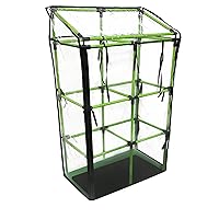 JGL-C Greenhouse Compatible with City Jungle Trellis and Heidelberg – Outdoor and Indoor 2 Zippers – Protection Plant Covers – Transparent Design