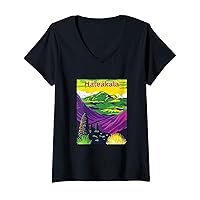 Womens Haleakala National Park V-Neck T-Shirt