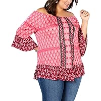 Style & Co. Womens Paisley Pullover Blouse