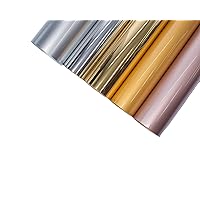 Oracal651 Permanent Vinyl Adhesive Sticker Decal 12x12 Sheets Works Indoor Outdoor All Craft Cutters (10, Metallic Rose Gold)