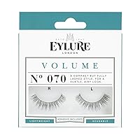(Pack of 5 Pairs) Eylure Volume #070, Adhesive Included