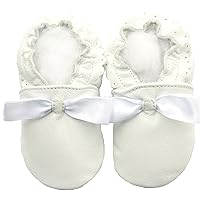 Leather Baby Soft Sole Shoes Boy Girl Infant Children Kid Toddler Crib First Walk Gift Party White