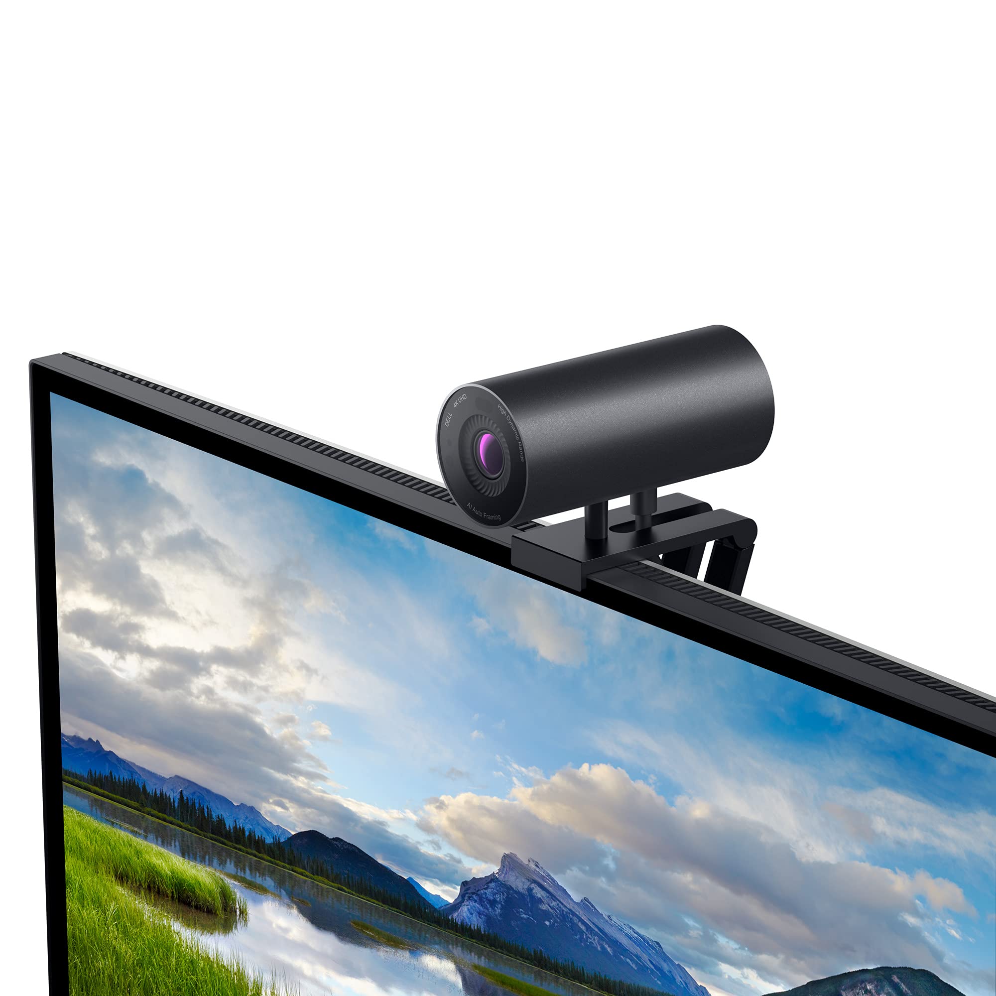 Dell UltraSharp HDR 4K Webcam with Privacy Cover, HD USB Computer Camera with 4K Sony STARVIS CMOS / IR / Proximity Sensor,  Black - Anodized Aluminum - WB7022 – for Windows