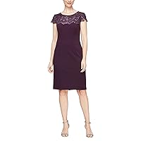 Alex Evenings Women's Short Embroidered Dresses