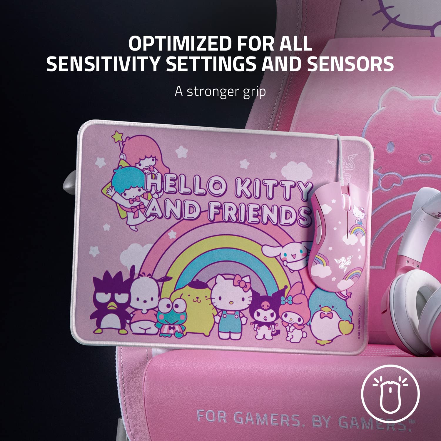 Razer DeathAdder Essential + Goliathus Medium Bundle - Hello Kitty and Friends Edition RZ83-03850100-B3M1