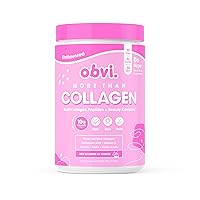 Obvi More Than Collagen Powder | Supports Healthy Hair, Skin, Nails, Joints, Gut | Grass-Fed Multi Collagen Supplement with Hyaluronic Acid, Biotin, Keratin | Unflavored, 30 Servings
