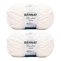 Bernat Baby Blanket Pitter Patter Yarn - 2 Pack of 300g/10.5oz - Polyester - 6 Super Bulky - 220 Yards - Knitting/Crochet