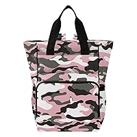 Camouflage Diaper Bag Backpack for Baby Boy Girl Large Capacity Baby Changing Totes with Three Pockets Multifunction Diaper Bag Tote for Playing
