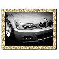 M3 Car Wall Art Decor Picture Painting Poster Print on Fine Art Paper Panels Pieces - Sport Car Theme Wall Decoration Set - Bavarian Car Wall Picture for Showroom Office 12 by 16 in