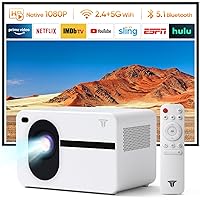 Projector with WiFi and Bluetooth, CoolEeve Portable Projector Outdoor 12000L, Mini Projector Support 4K Native 1080P Video Movie Projector, Compatible with iOS & Android Phone HDMI,VGA,USB,AV