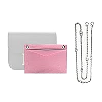 Constance Slim Wallet Strap Insert Constance Conversion Kit with Gold Chain Constance Slim Wallet Insert Wallet on Chain (Tea, 120cm Gold Chain)