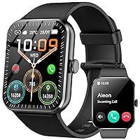 Baolubao Smartwatch Damen Herren, 1,85 Zoll Touchscreen Smart Watch mit Bluetooth Anrufe, IP68 Wasserdicht Fitnessuhr mit Herzfrequenzmonitor Schlafmonitor Schrittzähler, Sportuhr für iOS Android