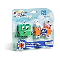 hand2mind Numberblocks Four and The Terrible Twos, Toy Figures Collectibles, Small Cartoon Figurines for Kids, Mini Action Figures, Character Play Figure Playsets, Imaginative Toys