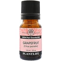Plantlife Grapefruit Aromatherapy Essential Oil - Straight from The Plant 100% Pure Therapeutic Grade - No Additives or Fillers - 10 ml
