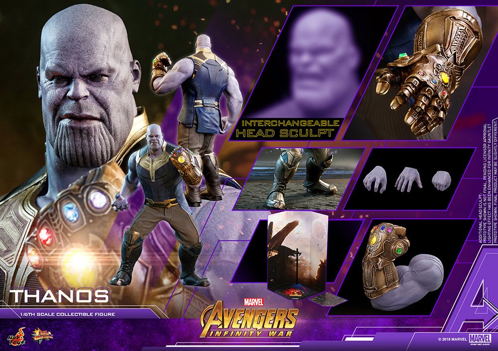 Hot Toys Movie Masterpiece Avengers Infinity War Thanos Sixth Scale Figure