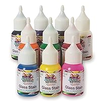 Color Splash!A Glass Stain Assortment, 1 oz. (Pack of 10)