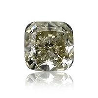 0.78 ct. GIA Certified Diamond, Cushion Modified Brilliant Cut, FGYG - Fancy Grayish Yellowish Green Color, VS2 Clarity Perfect To Set In Jewelry Ring Gift Engagement Rare