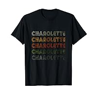 Love Heart Charolette Tee Vintage Style Black Charolette T-Shirt