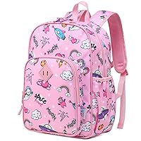 VASCHY Toddler Kids backpacks, Cute Lightweight Water Resistant Preschool Kindergarten Daypack SchoolBag Bookbag for Girls Pink Cats
