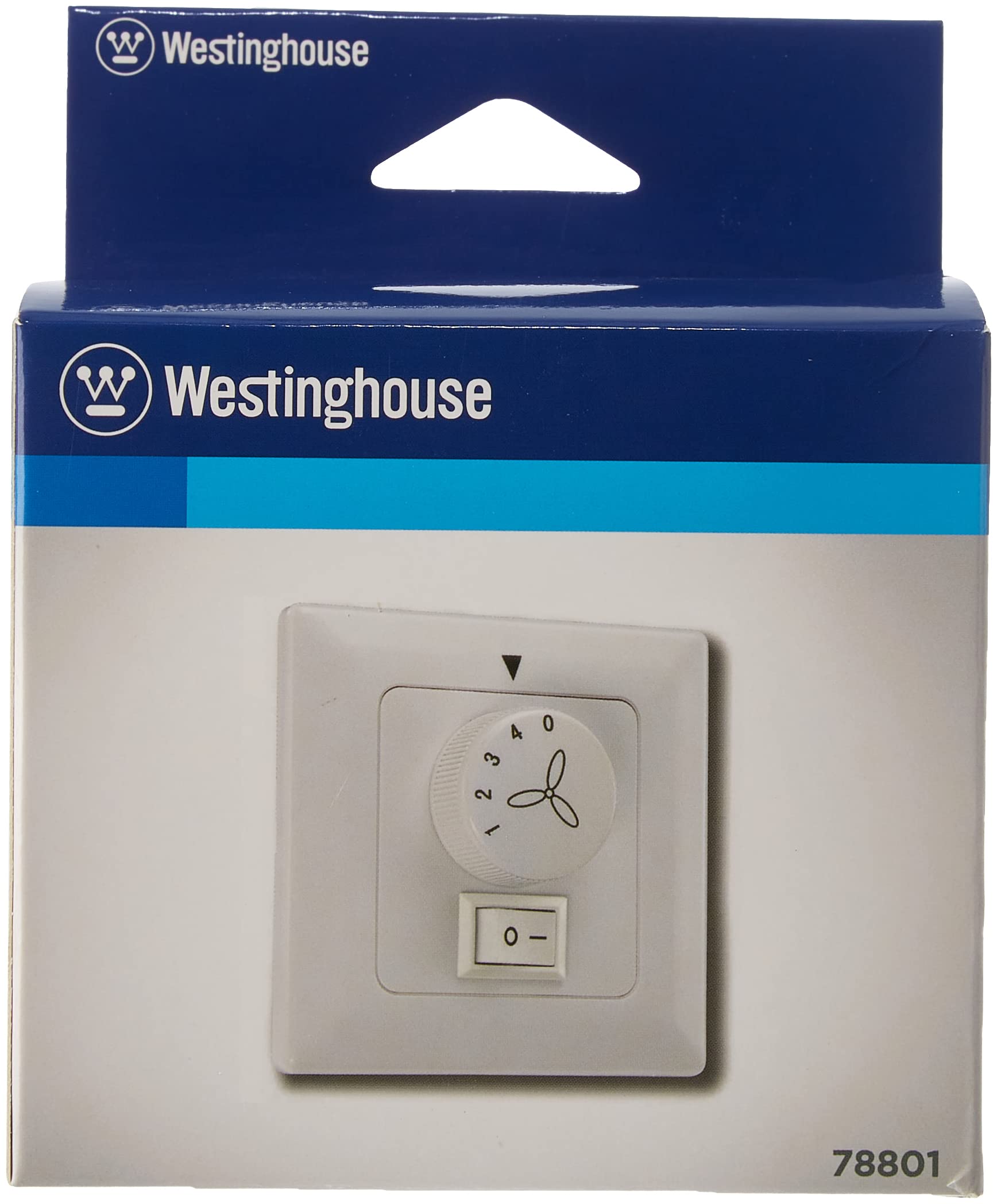 Westinghouse Lighting 78801 Wandschalter für Deckenventilatoren mit Beleuchtung, Weiß