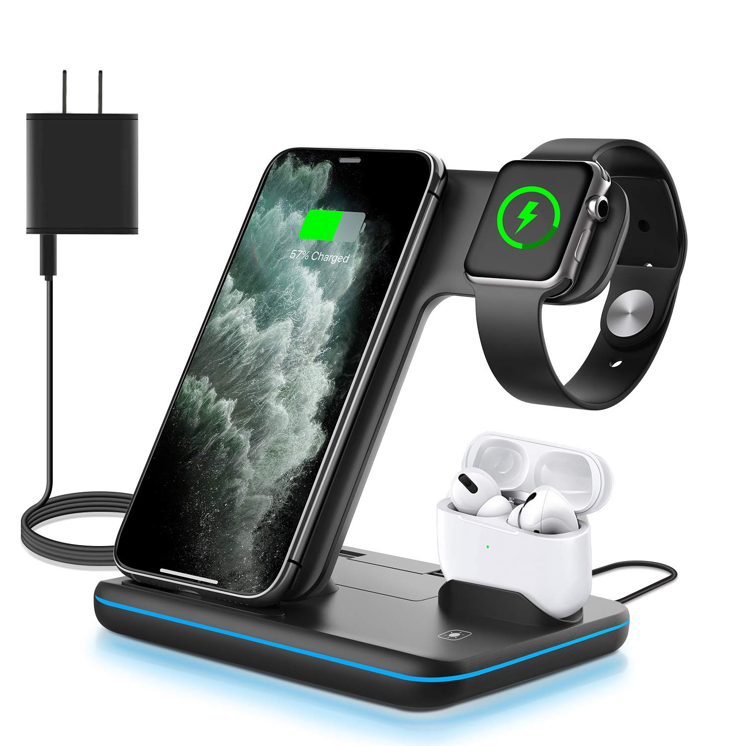 Mua WAITIEE Wireless Charger 3 in 1, 15W Fast Charging Station for Apple  iWatch 6/5/4/3/2/1,AirPods Pro,for iPhone14/13 Pro/Pro  Max/12/11/X/Xr/Xs/8/Samsung Galaxy Phone Series (No Watch Charging Cable)  trên Amazon Mỹ chính hãng 2023 |