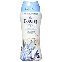 Downy Light Laundry Scent Booster Beads for Washer, Ocean Mist, 12.2 oz, with No Heavy Perfumes
