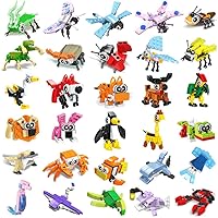 30 Boxes Building Block Animal Party Favors for Kids Goodie Sea Ocean Animal Building Kits Insects Animal Building Brick Sets Toys, Building Sets for Birthday Party Gift,Christmas