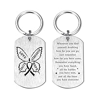 Cancer Gifts for Women - Love Faith Strength Hope - Breast Cancer Survivor Keychain - Thoughtful Recovery Gift for Cancer Patients Men Kids