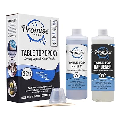 EPOXY Resin Crystal Clear 16 oz Kit. for Super Gloss Coating and TABLETOPS