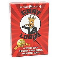 Goat Lords - Most Addicting Card Game for Adults, Teens, Kids (Boy and Girl) Ages 7 and Up. Family Board Games, Fun Game, Card Games for Families or Family Game Night! A Great Gift Idea!