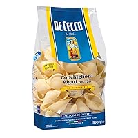 De Cecco Semolina Pasta, Conchiglie Rigate No.126, 1 Pound (Pack of 12)
