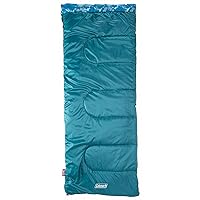 Coleman Kids 45°F Sleeping Bag, Comfortable Youth Sleeping Bag for Sleepovers & Camping, Fits Children up to 5ft 5in Tall, Lightweight and Warm Sleeping Bag for Indoor/Outdoor Use, Machine Washable