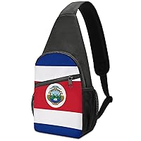 Costa Rica Rican Flag Sling Bag Travel Daypack Crossbody Shoulder Backpack for Hiking Cycling