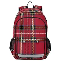 ALAZA Tartan Background Plaid Backpack Daypack Bookbag