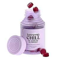Lemme Chill Stress Relief Gummies with 300mg KSM-66 Ashwagandha, Lemon Balm, Passionflower & Goji to Support Relaxation, Healthy Cortisol & Sleep - Vegan, Gluten-Free, Non-GMO, Mixed Berry (60 Count)