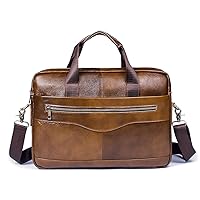 Office Men Briefcase/Shoulderbag with Waterproof PU Leather