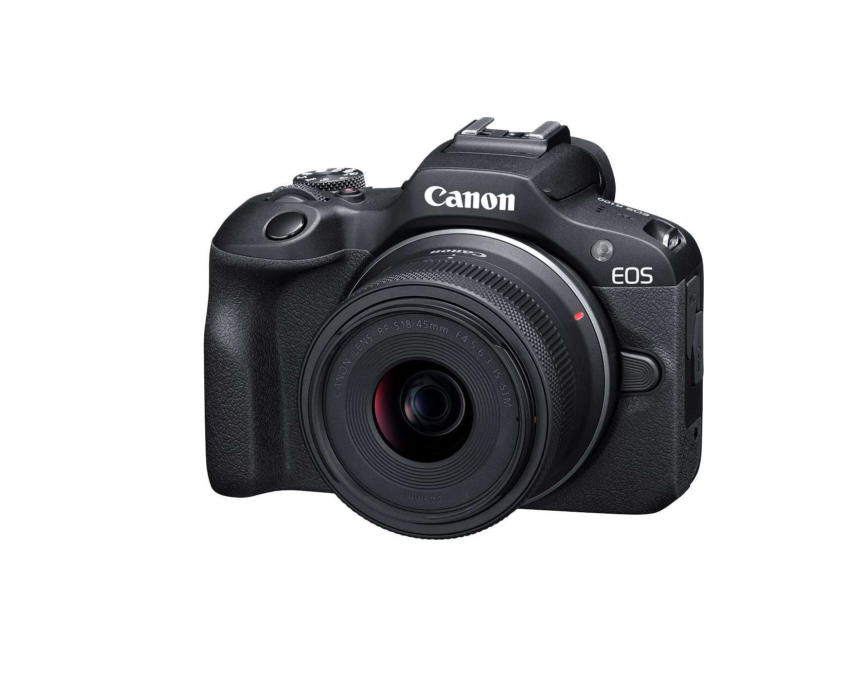 Canon EOS R100 RF-S18-45mm F4.5-6.3 is STM & RF-S55-210mm F5-7.1 is STM Lens Kit, Mirrorless Camera, RF Mount, 24.1 MP, Continuous Shooting, Full HD Video, 4K, Lightweight, Wi-Fi, Content Creation