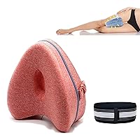 SmoothSpine Alignment Pillow and Sciatica Belt Set - Relieve Hip Pain & Sciatica (Color : Red)