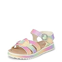 The Children's Place Baby-Girl's Toddler Open Toe Flatform Sandals