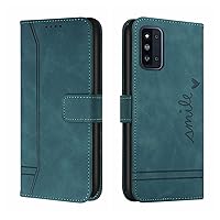 Flip Shockproof Case Compatible with Samsung Galaxy F52 5G Wallet Case,Shockproof TPU Protective Case,PU Leather Phone Case Magnetic Flip Folio Leather Case Card Holders (Color : Green)