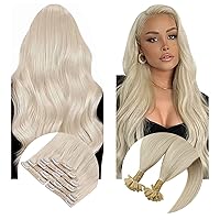 Sunny Blonde Clip in Hair Extensions Real Human Hair Remy Bundle Sunny U Tip Blonde Hair Extensions Human Hair