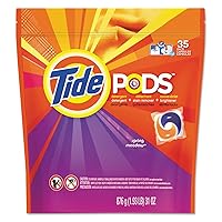 Tide 93127CT Pods, Laundry Detergent, Spring Meadow, 35/PK, 4 PK/CT